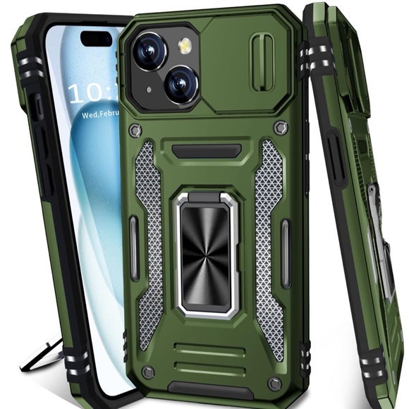 *NWT* iPhone 15 cases With Slide Camera Cover & Magnetic Kickstand Ring - Picture 5 of 5